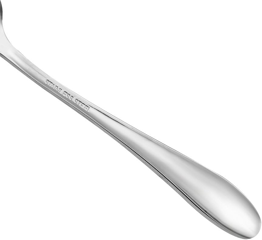 Large Soup Spoons/Stainless Steel Bouillion Spoons 12-Piece 7.7 Inches